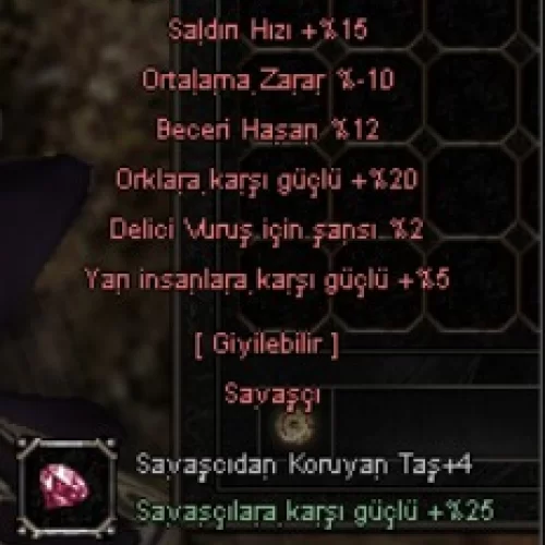  +8 KDP 12 BEC 5 YARI 4 TAŞLI P6